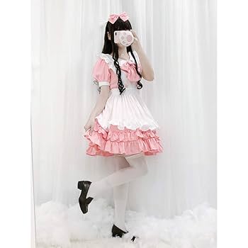 メイド服 ロリータ コスプレ衣装 ドレス ゴスロリ 姫森ガール ゆめかわいい ¥ ロリータ メイド服 JSK ゆめかわいい ゴスロリドレス フリル 森